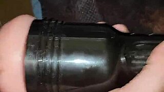 Quick fleshlight stroke session with my big cock until cumshot 😈