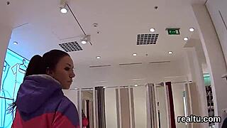 exceptional czech chick tempted in shopping centre gets blowjob and anal fucked hardcore in pov