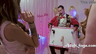 Let's play pin the sock and suck that cock with Lauren Phillips