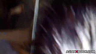 Asian babe experiences intense deep throat action in high definition homemade video