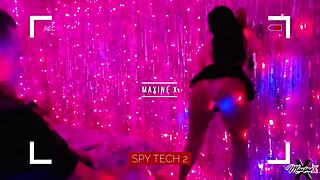 Stunt cock gets lucky riding and fucking Maxine X in club.