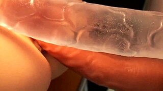 oh wow, check out this double hole action in that pink pussy