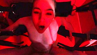 Jade Wilde experiences a quick intense session with screams and creampie in the dungeon