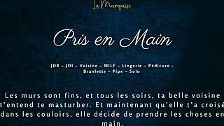 hey, getting handled by the french milf neighbor in this european audio porn with taboo vibes