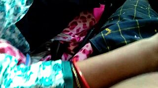 frustrated indian mother in law gets hairy pussy and ass fucked in car on highway