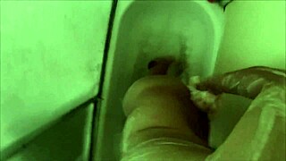 Teen takes first video during shower time pov.