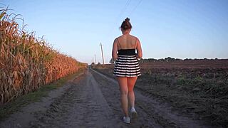 Hot Asian Girl Flashes Panties Upskirt Fantasy