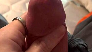 Dick Sounding with Extreme Pre Cum in Close Up Solo Masturbation by Tattooed Amateur