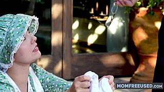 Curvy amish girl jessie rogers offers her fat bbw body for community roleplay fucking with milf toys.