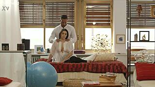 Valentina Nappi unwinds with monster cock in deepthroat blowjob and wet pussy licking until cum in mouth