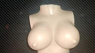 dolly casually asks for anal sex and he squeezes her small tits during the intimate session