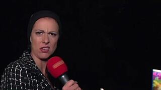 Deutsches skandal casting auf der straße features german milf in public outdoor interview with first time flashing.