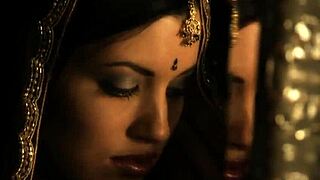 Brunette Mature Indian Milf Poses in Her Black Dress