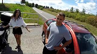 Bike Ride Turns Into Intense Outdoor Deepthroat And Hardcore Sex With European Babe