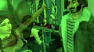 pov goth chick sex at party!