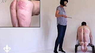 Hey slave, ready for part 1 where I cane your ass and fist it deep in this femdom bondage humiliation with orgasm punishment?