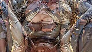 See AI Generated Blonde Flashing Sexy Pussy in Nightclub Outdoor Exposure!