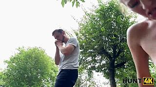 ROUGH Sex with Stranger at Ranch CURES Cuckold Watching Girlfriend in Outdoor POV