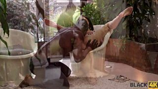 black4k interracial sex in gym with white teen and black cock