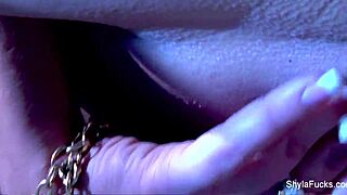 Blonde goddess Shyla Stylez licks and fucks in hot lesbian oral scene 😍👅