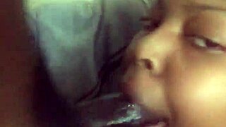 Big Black Cock Gets Sucked By Young Mommy