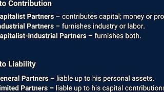 What are the key points in the law on partnership?