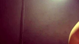 Teen amateur squirts publicly with nipple clamps during deep throat action