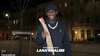 tony rope meets lana analise for quick interracial anal pounding and squirting