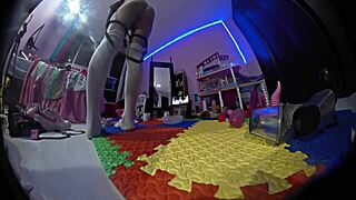 Why does this futanari shemale with pigtails use toys for anal gaping? Mexican teen transsexual in miniskirt and socks orgasms wildly.