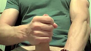 Quick Sleep Tight Handjob Session with Big Cock