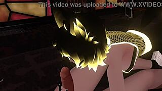 Hex hints at a playful encounter with sucking on a random dick in VRChat ERP fun