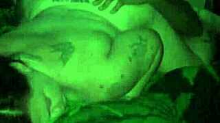 Specific sounds of passionate interracial moaning fill the air during intense encounter.