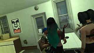 pov goth chick sex at party!