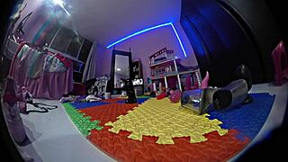 Why does this futanari shemale with pigtails use toys for anal gaping? Mexican teen transsexual in miniskirt and socks orgasms wildly.