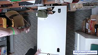 Shoplifter Strips And Gives Blowjob To Officer