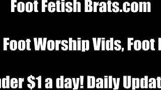 Are you ready to lick and worship my feet like little bitches?