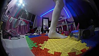 Why does this futanari shemale with pigtails use toys for anal gaping? Mexican teen transsexual in miniskirt and socks orgasms wildly.