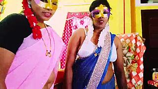 Are you ready for this desi threesome family fuck with dirty talks and big natural tits action?