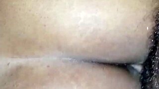 i get a quick cum from cheating ebony wife during wet pussy massage fuck