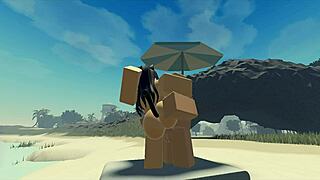 Fucking My Roblox Catgirl At The Beach
