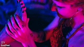 Will licking my soles with tickles get this horny Latina goddess moaning in femdom fetish play?