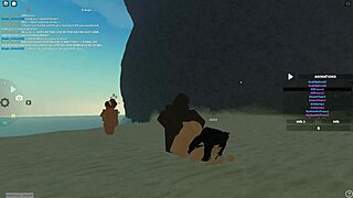 I dive into wild Roblox porn with deepthroat blowjob and rough doggystyle riding on monster cock