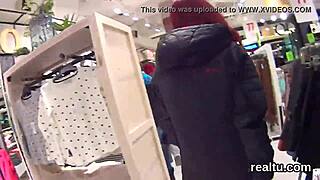 gorgeous czech kitten gets teased in the mall and pounded in pov