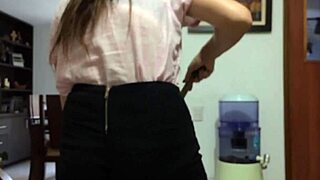 Hot Latina maid takes on rough sex for quick cash.