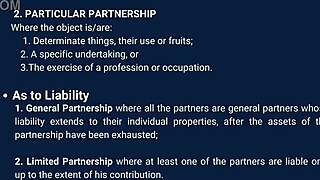 What are the key points in the law on partnership?