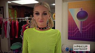 why is tiny titties blonde tallie lorraine getting fucked doggystyle like that?