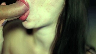 can you handle this cum in mouth and lips compilation with blowjobs and swallowing without exploding?