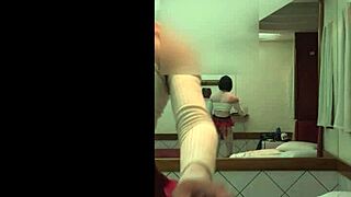 crossdresser de fantasia appeared as colegial aluna in sexy cosplay uniform with shemale prostitute elements