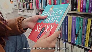 in a casual twist the bookstore girl slips off the condom during our intense car ride with creampie finish