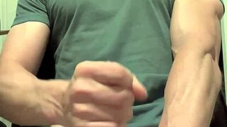 Quick Sleep Tight Handjob Session with Big Cock